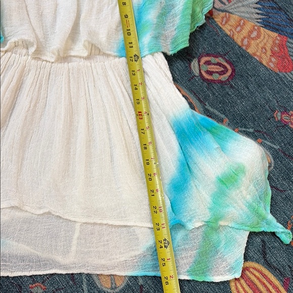 Htf Jen’s Pirate Booty cotton gauze tie dye mini tunic dress S - Picture 5 of 9